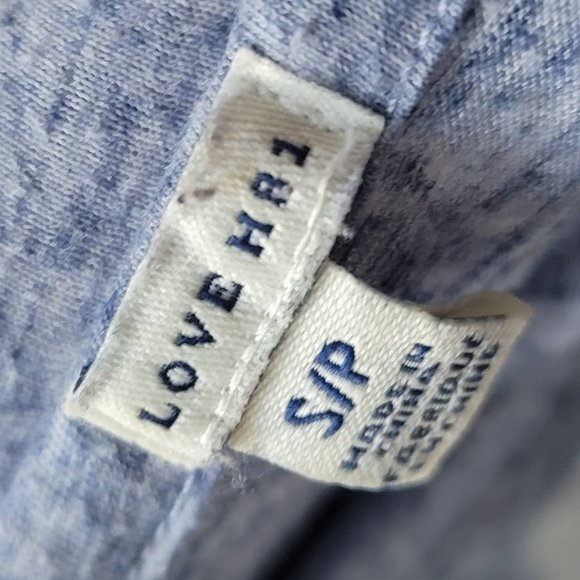 Vintage Style 70s I LOVE H81 78 Oversized Crop Top Size Small Forever 21 - Picture 9 of 12